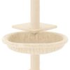 vidaXL Arbre &agrave; chat avec griffoirs en sisal cr&egrave;me 72 cm