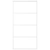 vidaXL Porte coulissante Verre ESG et aluminium 102,5x205 cm Blanc