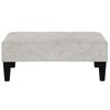 vidaXL Tabouret Gris clair Tissu en microfibre