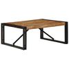 vidaXL Table basse multicolore 80x80x35 cm bois de r&eacute;cup&eacute;ration massif