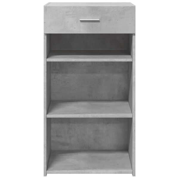 vidaXL Buffet gris béton 50x42,5x93 cm bois d'ingénierie