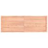 vidaXL Dessus de table bois massif traité bordure assortie