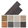 vidaXL Planches de plancher PVC autoadhésif 2,51 m² 2 mm Marron foncé