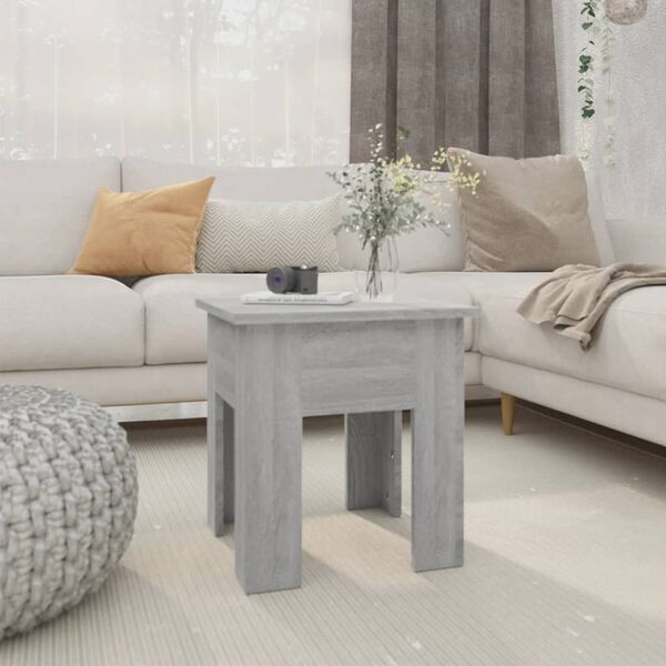 vidaXL Table basse Sonoma gris 40x40x42 cm Bois d'ingénierie