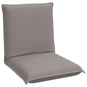 vidaXL Fauteuil de sol ajustable Taupe Tissu