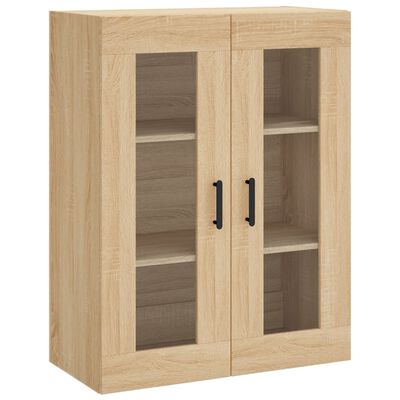 vidaXL Buffet haut Chêne sonoma 69,5x34x180 cm Bois d'ingénierie