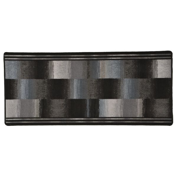 vidaXL Tapis de couloir Support de gel Noir 67x200 cm