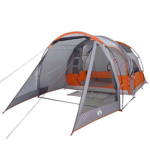 vidaXL Tente de camping tunnel 4 personnes gris imperméable