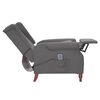 vidaXL Fauteuil de massage inclinable Gris clair Tissu