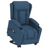 vidaXL Fauteuil de massage Bleu Tissu