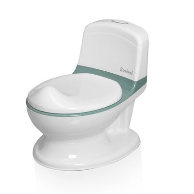 Baninni Pot de toilette avec son Pippe Vert et blanc