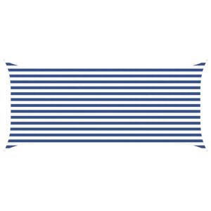 vidaXL Voile d'ombre Bleu et Blanc 4,5 x 2 m 100 % polyester Oxford