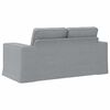 vidaXL Canap&eacute; 120cm Gris clair M&eacute;tал