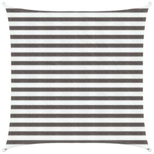 vidaXL Voile d'ombre Gris clair et blanc 2 x 2 m HDPE
