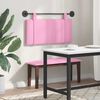 vidaXL T&ecirc;te de lit suspendue Montage mural Rose 100 x 55 x 5 cm tissu
