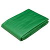 vidaXL B&acirc;che avec &oelig;illets Vert 2 x 6 m 260 gsm PE