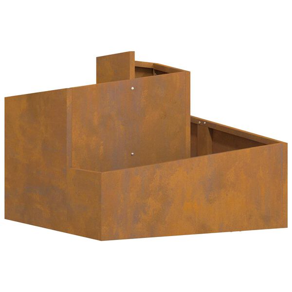vidaXL Cache-pot de jardin Marron 60 x 60 x 50 cm