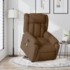 vidaXL Fauteuil de massage inclinable Marron Tissu