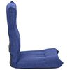 vidaXL Chaise pliable de sol Bleu Tissu