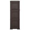 vidaXL Armoire en plastique 40x43x125 cm Design de bois Marron