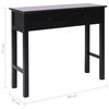 vidaXL Table console Noir 90 x 30 x 77 cm Bois