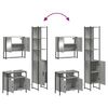 vidaXL Ensemble de meubles de salle de bain 3 pcs Sonoma gris