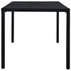 vidaXL Table de jardin Noir 180x83x72 cm Acier