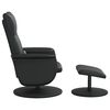 vidaXL Fauteuil inclinable de massage avec repose-pied noir similicuir