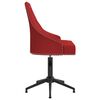 vidaXL Chaises pivotantes &agrave; manger lot de 2 Rouge bordeaux Velours