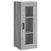 vidaXL Buffet haut Sonoma gris 34,5x34x180 cm Bois d'ing&eacute;nierie
