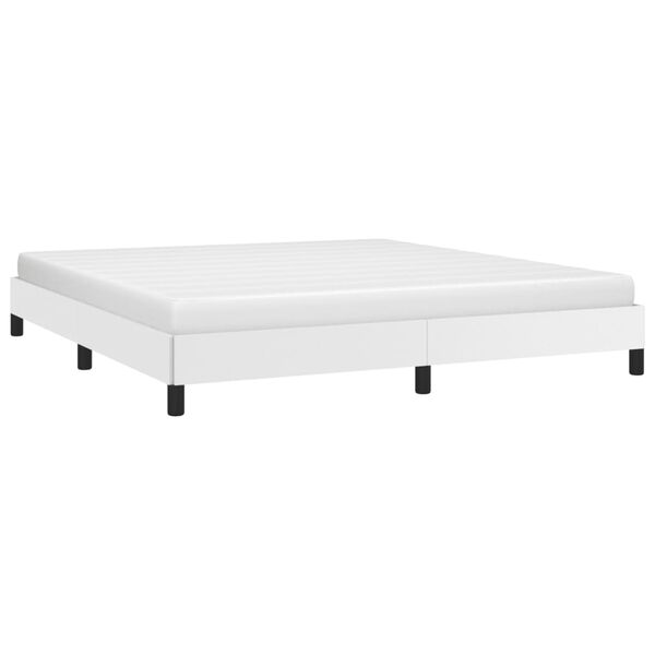 vidaXL Cadre de lit sans matelas blanc 160x200 cm similicuir