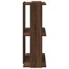 vidaXL Bibliothèque 3 niveaux chêne brun 60x30x80 cm bois d'ingénierie