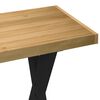 vidaXL Bureau NOAIN pieds en forme de X 120x50x75 cm bois massif pin