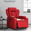 vidaXL Fauteuil inclinable &eacute;lectrique Rouge Similicuir
