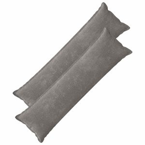 vidaXL Housse de coussin 2 pcs HOUTEN Gris fonc&eacute; 40 x 145 cm