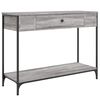 vidaXL Table console sonoma gris 100x34,5x75 cm bois d'ing&eacute;nierie