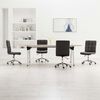 vidaXL Chaises &agrave; manger lot de 4 gris fonc&eacute; tissu