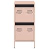 vidaXL Buffet rose 35x39x73,5 cm acier lamin&eacute; &agrave; froid