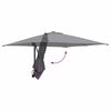 vidaXL Parasol de jardin Anthracite 248,5 x 247,5 x 160 cm