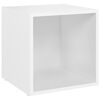 vidaXL Ensemble de meubles TV 4 pcs Blanc Bois d'ingénierie