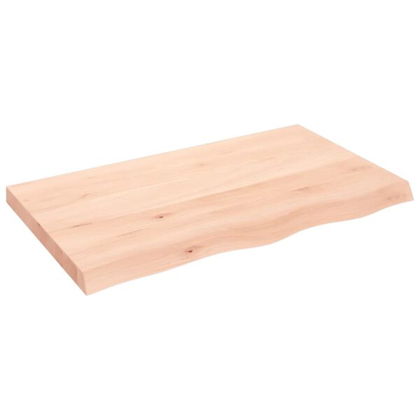vidaXL Dessus de table 100x60x(2-6) cm bois de ch&ecirc;ne massif non trait&eacute;