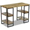 vidaXL Bureau en bois de manguier 110 x 50 x 76 cm