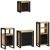 vidaXL Ensemble de mobilier de salle de bain avec tiroir 4 pcs