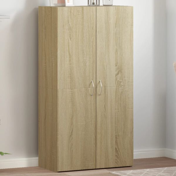 vidaXL Armoire de classement ch&ecirc;ne sonoma 60x32x115 cm bois ing&eacute;nierie