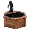 vidaXL Fontaine &agrave; eau avec pompe 57x57x53 cm Bois de sapin massif