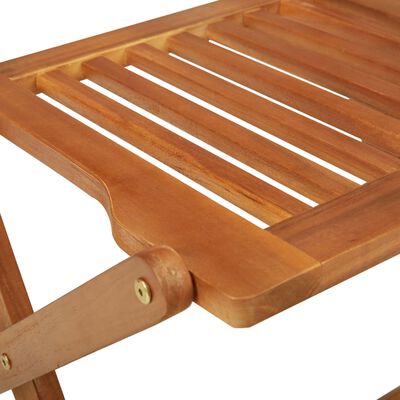 vidaXL Ensemble à manger de jardin pliable 5 pcs Bois d'acacia solide