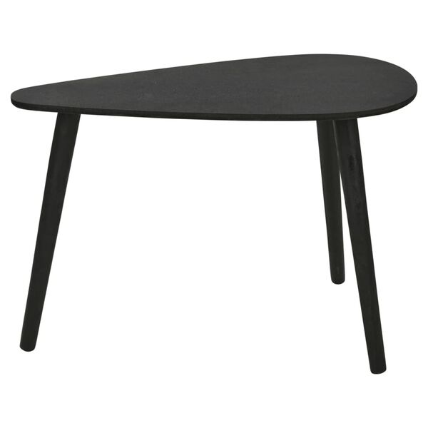 Home&Styling Ensemble de 2 tables d'appoint forme de goutte noir