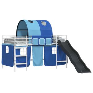 vidaXL Blanc et Bleu 79,5 x 200 cm