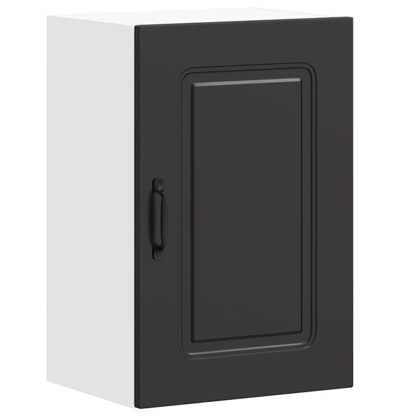 vidaXL Armoire murale de cuisine Kalmar noir bois d'ing&eacute;nierie