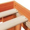 vidaXL Cadre de lit sans matelas cire marron 200x200cm bois pin massif